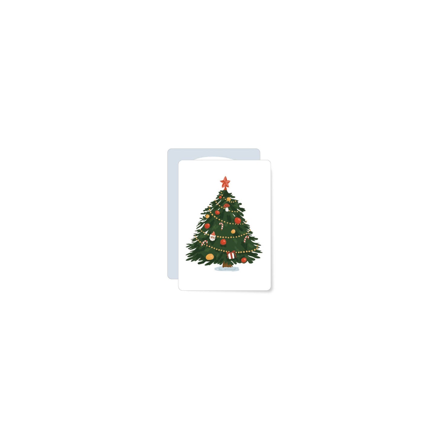 X-MAS Tree | Mini Christmas Postcard.