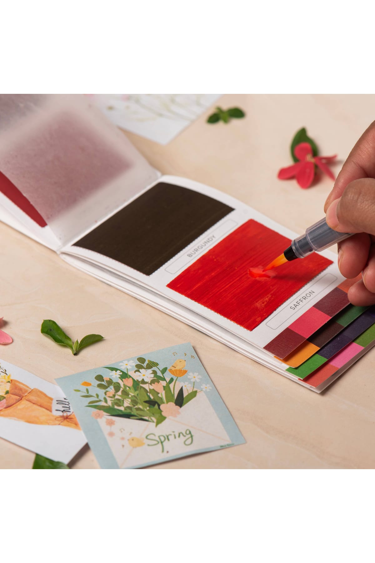 Spring Colorsheets - 16 Handmade Watercolors