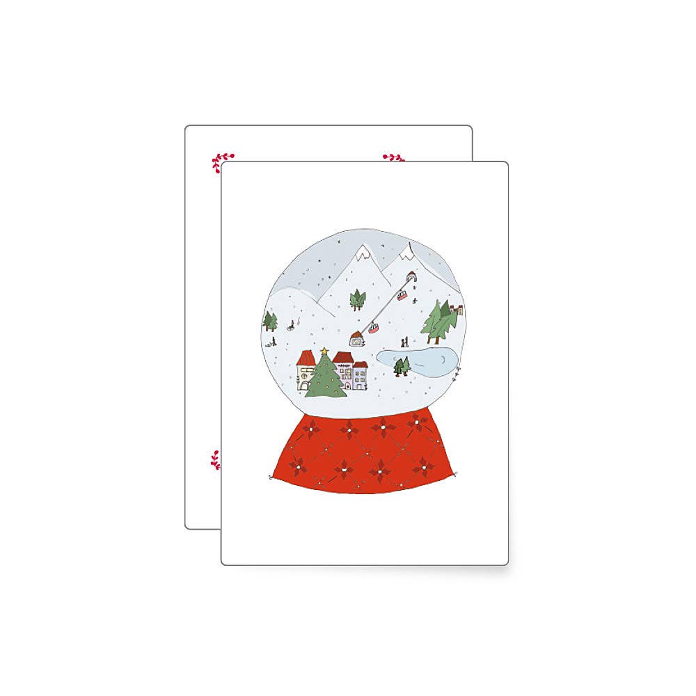 XMAS ball | Mini Christmas Postcard.