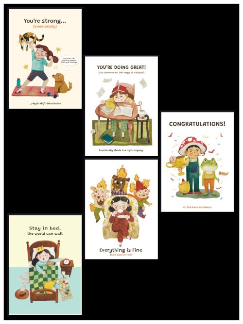 Funny People Postcards (5)