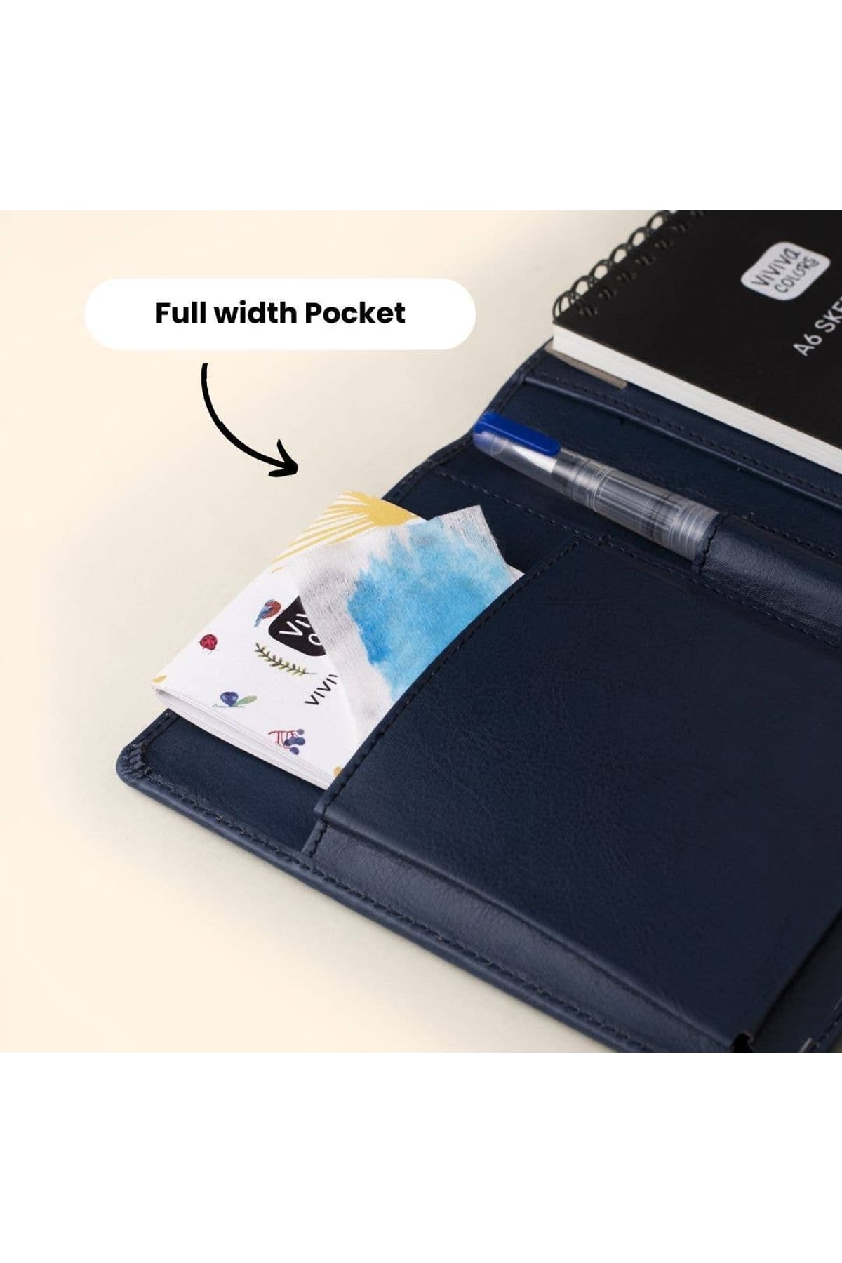 A6 Travel Paint Kit - Vegan Leather| Handcrafted| Portable