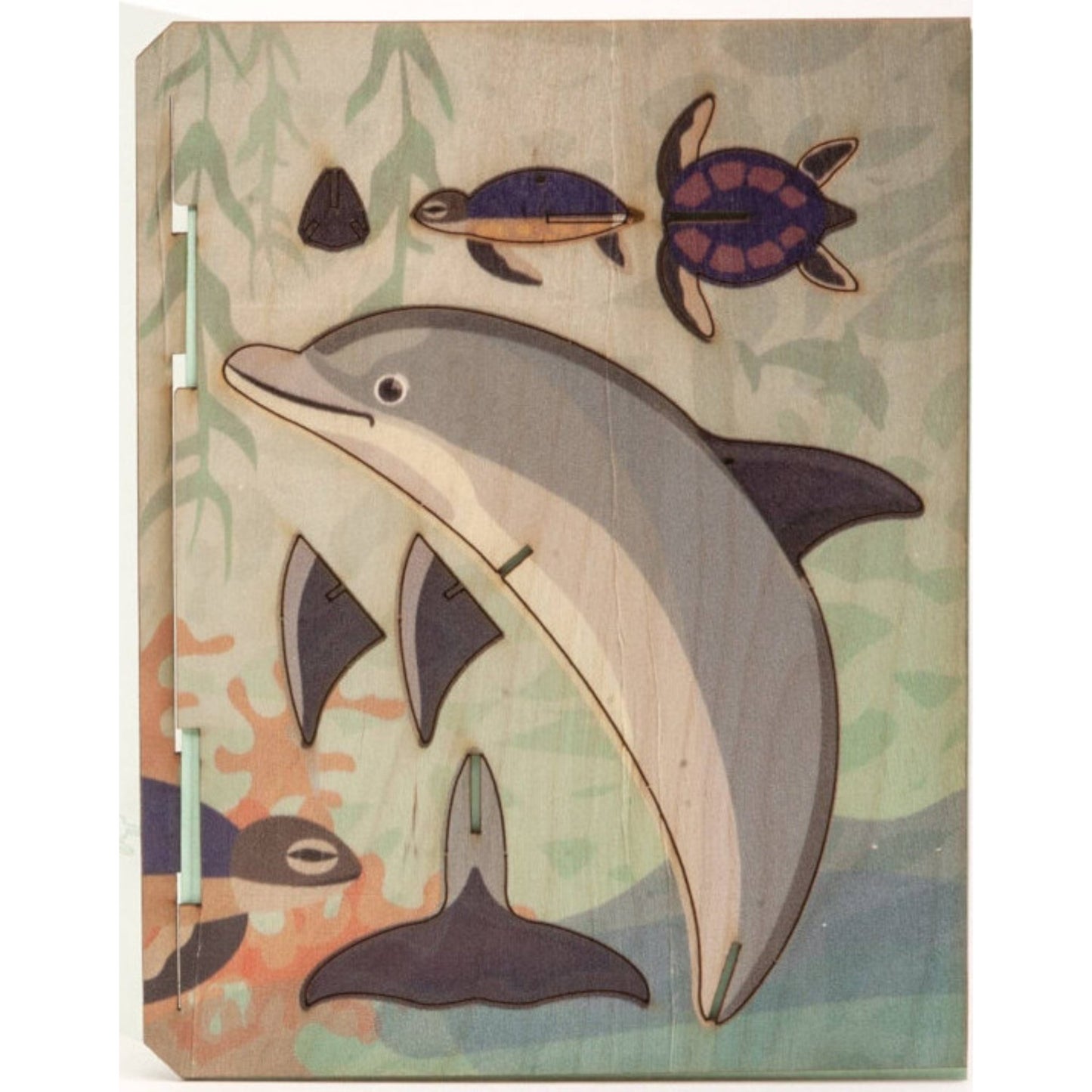 3D Dolphin Wooden Greetings Card - Post it. Make it. Love it.