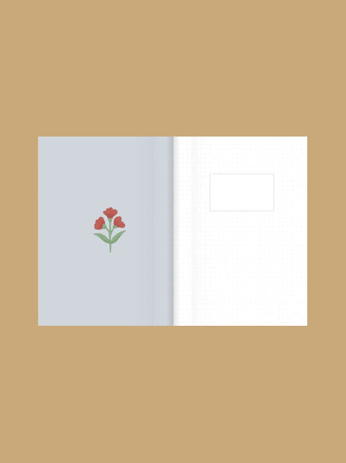 Dark Flower. A5 48-page Softcover Notebook